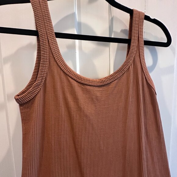 NWT Nikibiki Brown Ribbed Stretchy Midi Dress - Picture 2 of 3